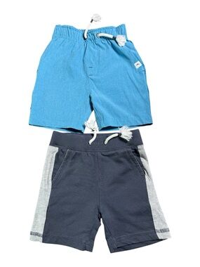Set of 2 Baby Boys Shorts Size 12M Blue & Gray Casual